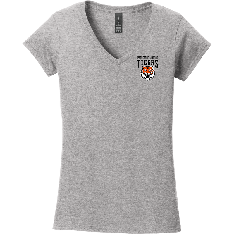 Princeton Jr. Tigers Softstyle Ladies Fit V-Neck T-Shirt