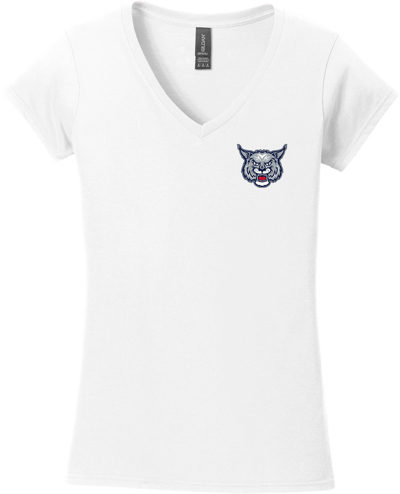 CT Bobcats Softstyle Ladies Fit V-Neck T-Shirt