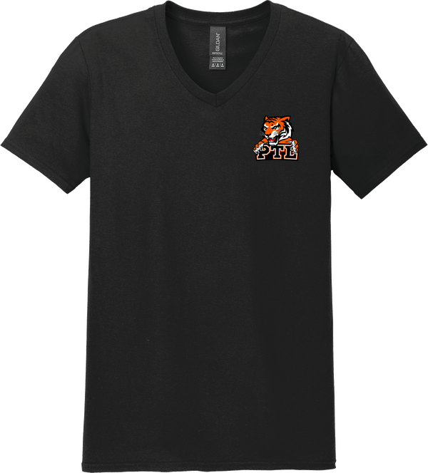 Princeton Tiger Lilies Softstyle V-Neck T-Shirt