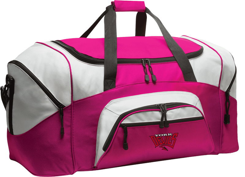 York Devils Standard Colorblock Sport Duffel