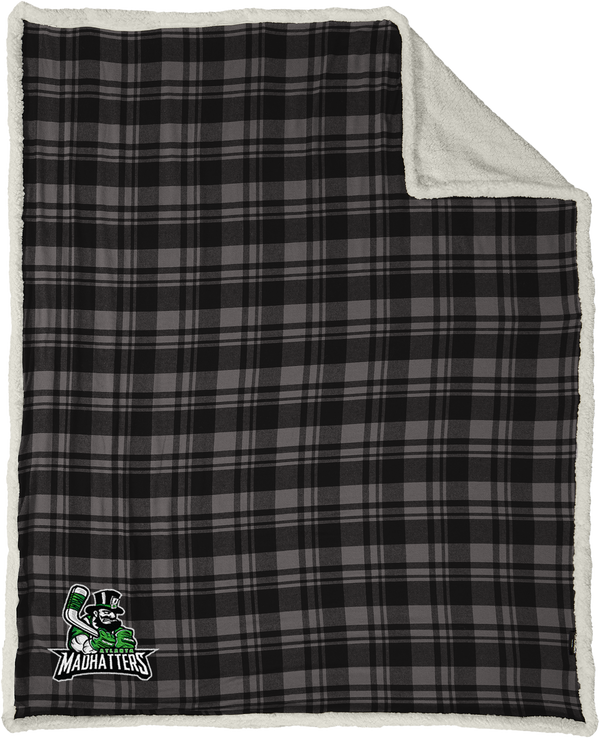 Atlanta Madhatters Flannel Sherpa Blanket