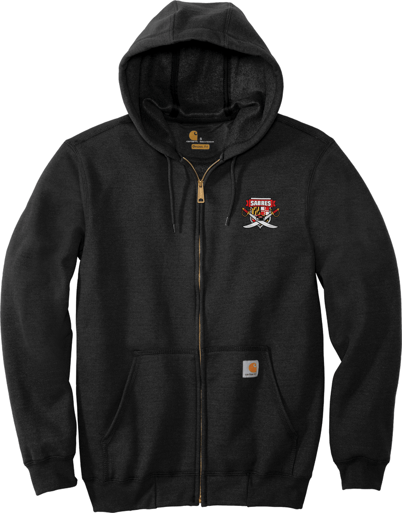 SOMD Sabres Carhartt Midweight Hooded Zip-Front Sweatshirt