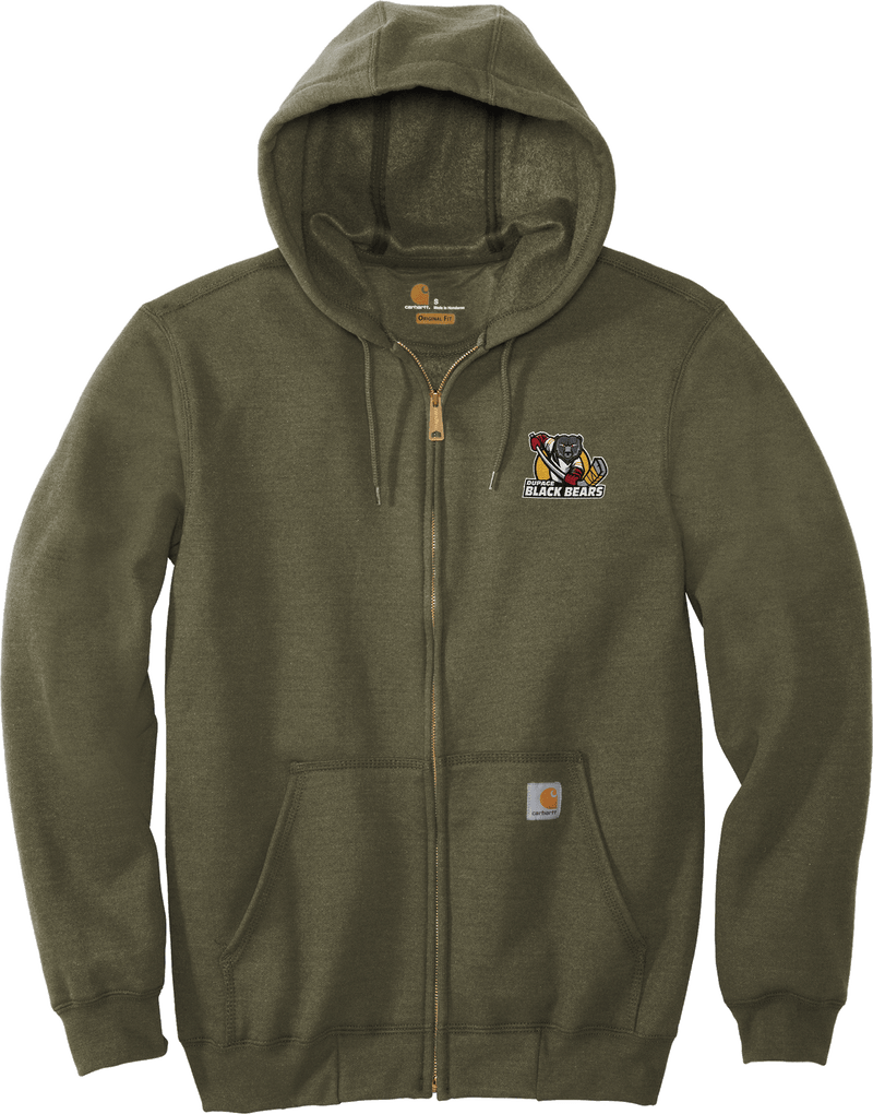 Dupage Black Bears Carhartt Midweight Hooded Zip-Front Sweatshirt