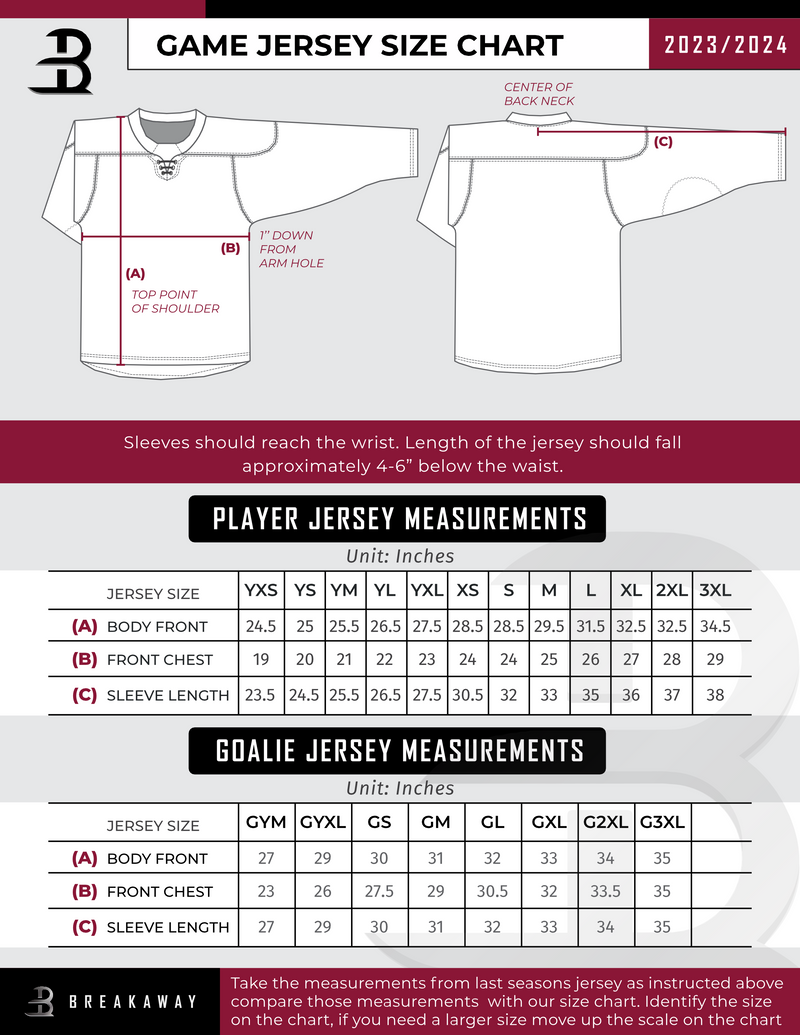 Mercer Chiefs Tier 2 Youth Goalie Hybrid Jersey