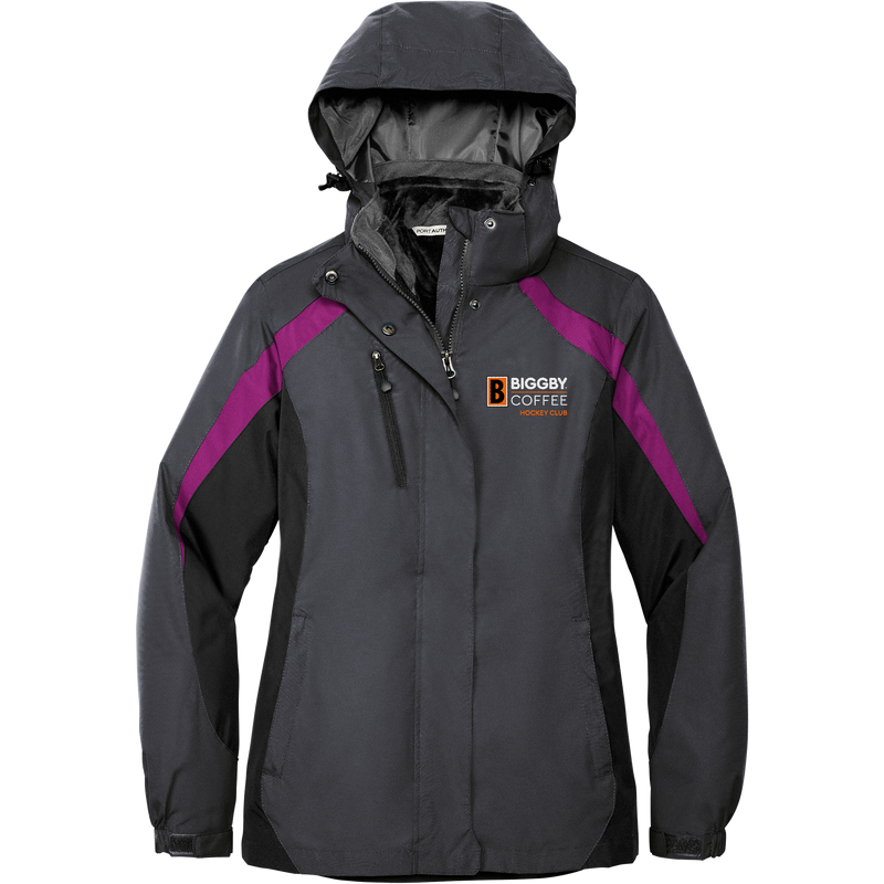 Biggby Coffee Hockey Club Ladies Colorblock 3-in-1 Jacket