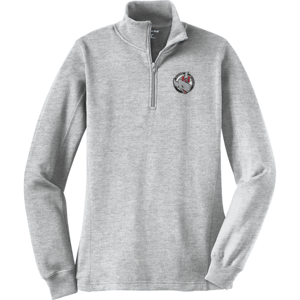 CT Whalers Tier 2 Ladies 1/4-Zip Sweatshirt