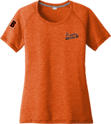 Biggby Coffee AAA Ladies PosiCharge Tri-Blend Wicking Scoop Neck Raglan Tee