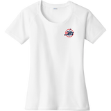 Metro Jr. Jets Ladies PosiCharge Tri-Blend Wicking Scoop Neck Raglan Tee