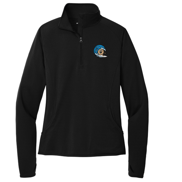 BagelEddi's Ladies Sport-Wick Stretch 1/4-Zip Pullover