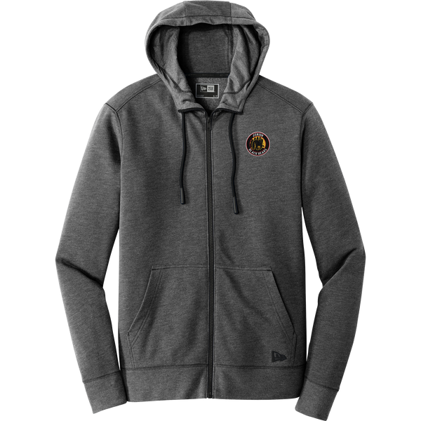 MD Jr. Black Bears New Era Tri-Blend Fleece Full-Zip Hoodie