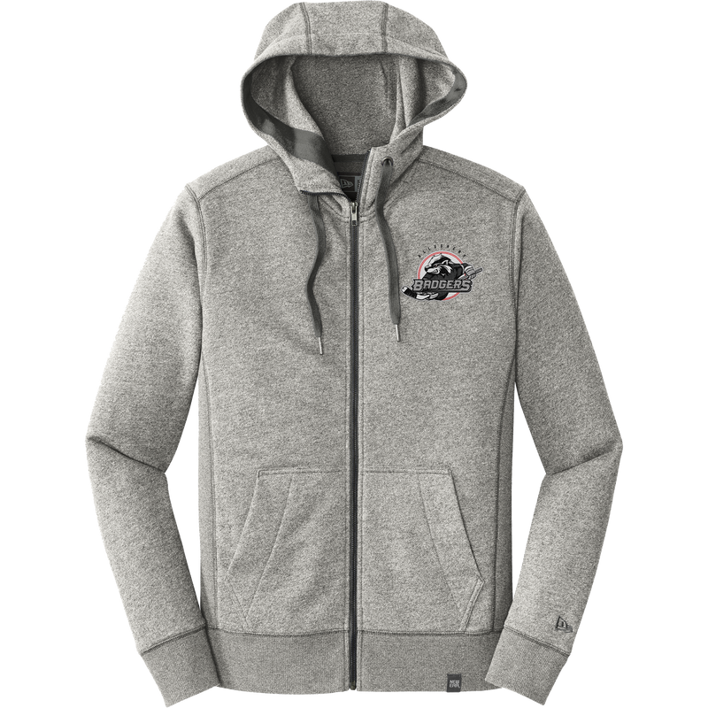 Allegheny Badgers New Era French Terry Full-Zip Hoodie