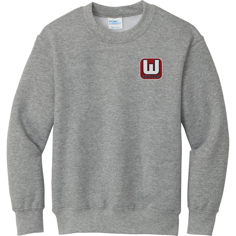 CT Whalers Tier 1 Youth Core Fleece Crewneck Sweatshirt