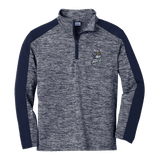 Hard Edge Hockey Youth PosiCharge  Electric Heather Colorblock 1/4-Zip Pullover