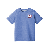 CT Whalers Tier 1 Youth PosiCharge  Tri-Blend Wicking Raglan Tee