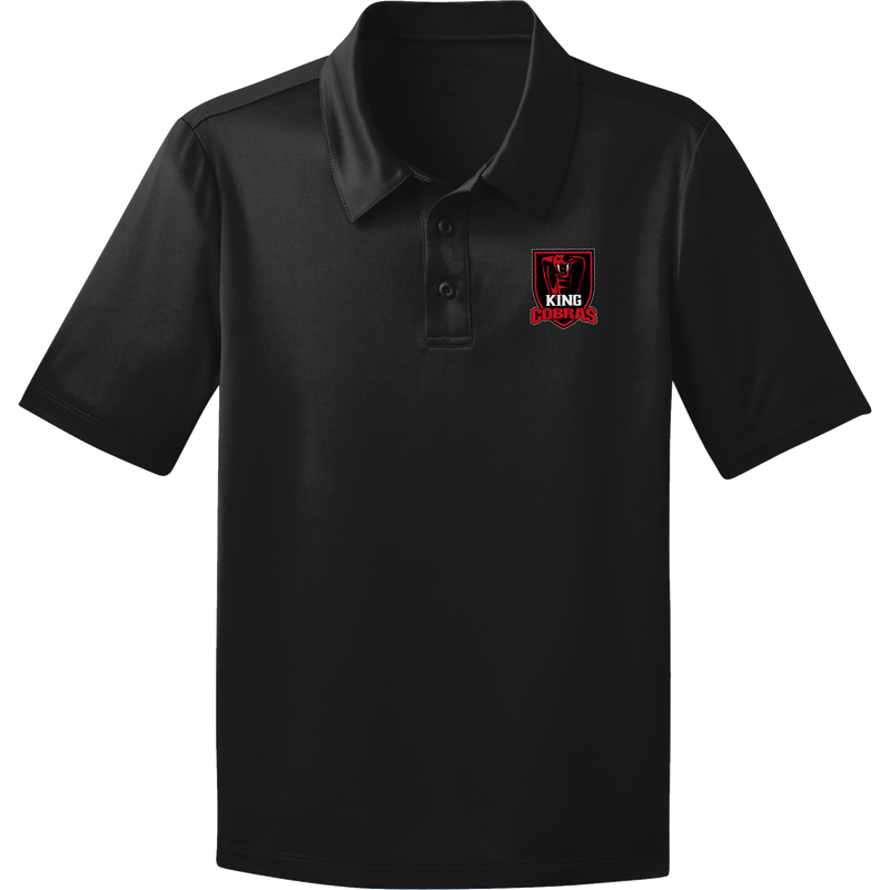 King Cobras Youth Silk Touch Performance Polo